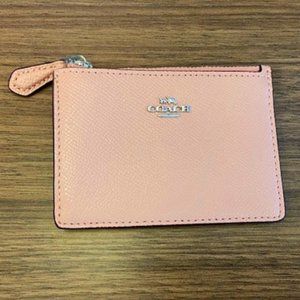 Pink Coach Card Case, like new
